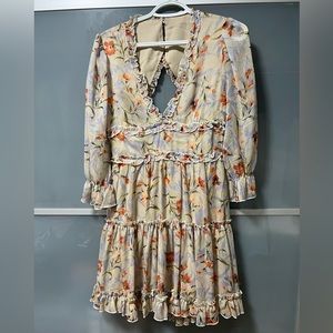 VICI Gingerlily Floral Ruffle Dress (MEDIUM)